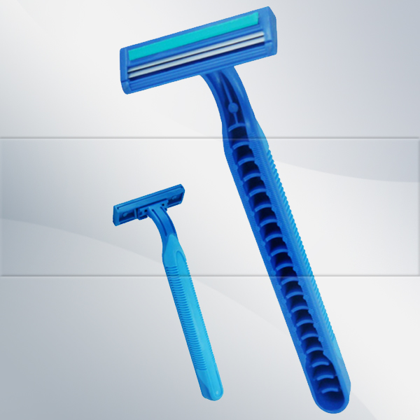 Rubber-211 twin blade shaving razor
